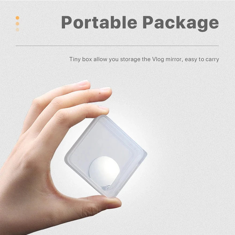 Compact Mirror for Smartphone Selfies and Vlogging