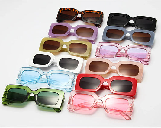 Vintage Rectangle Sunglasses *Multiple Color Options*