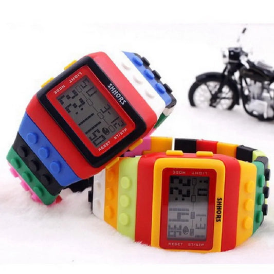 Digital LED Block Sports Watch