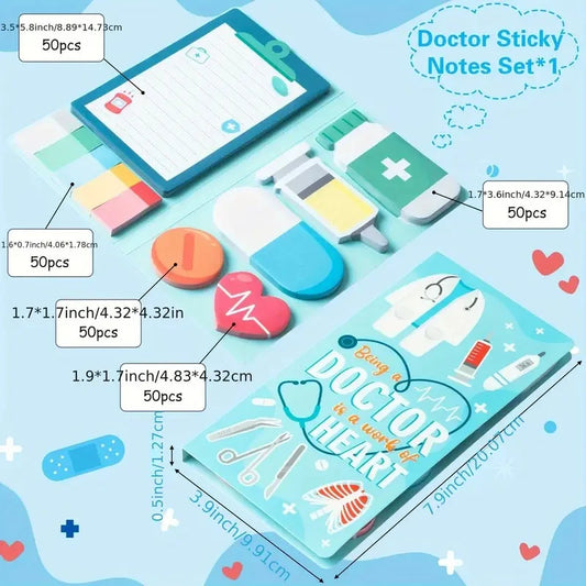 “Becoming a Doctor Is a Job of the Heart” Sticky Note Notebook Set