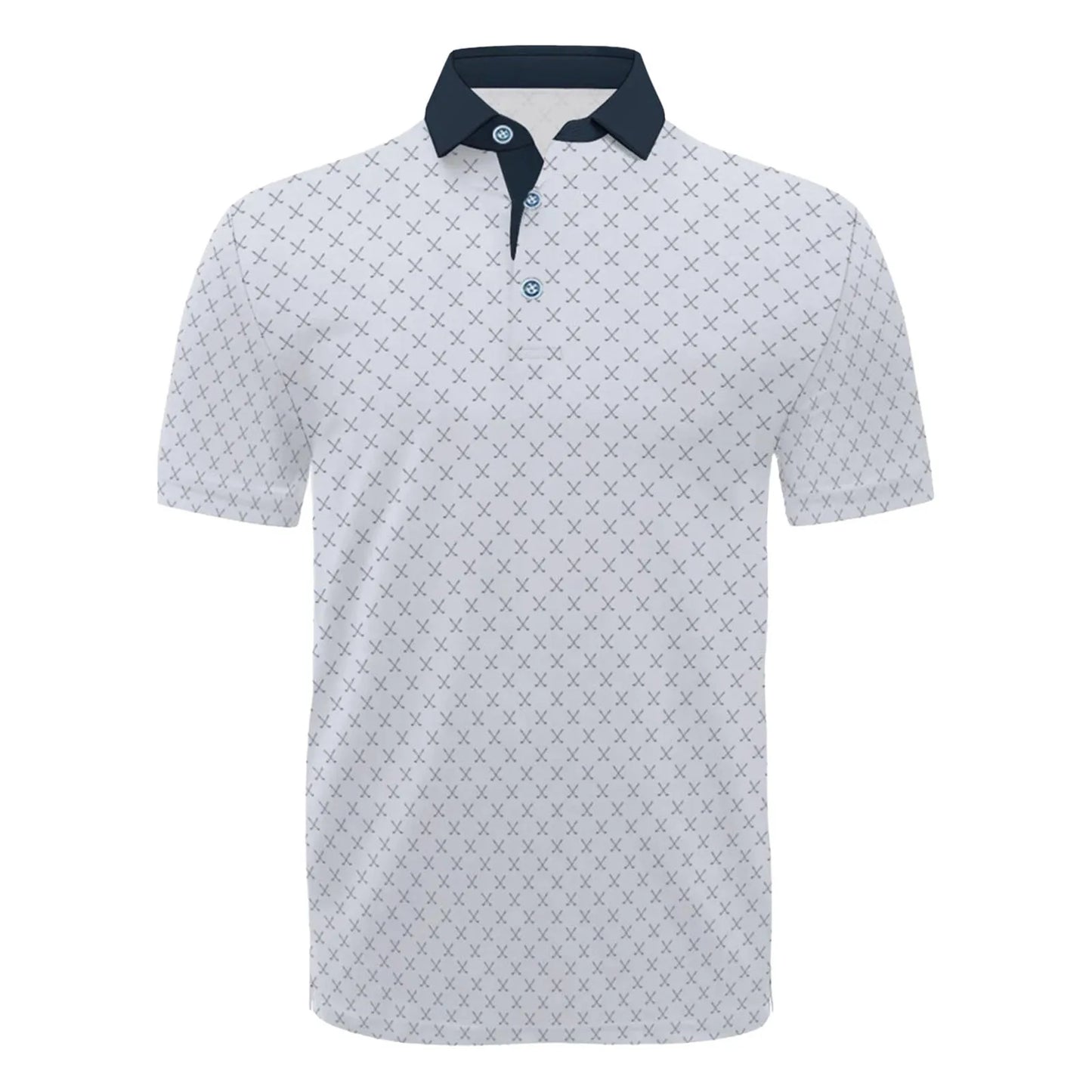 Men's Golf Tennis T-Shirt Moisture-Wicking Short Sleeve Printed Casual Sports Shirt S-6XL