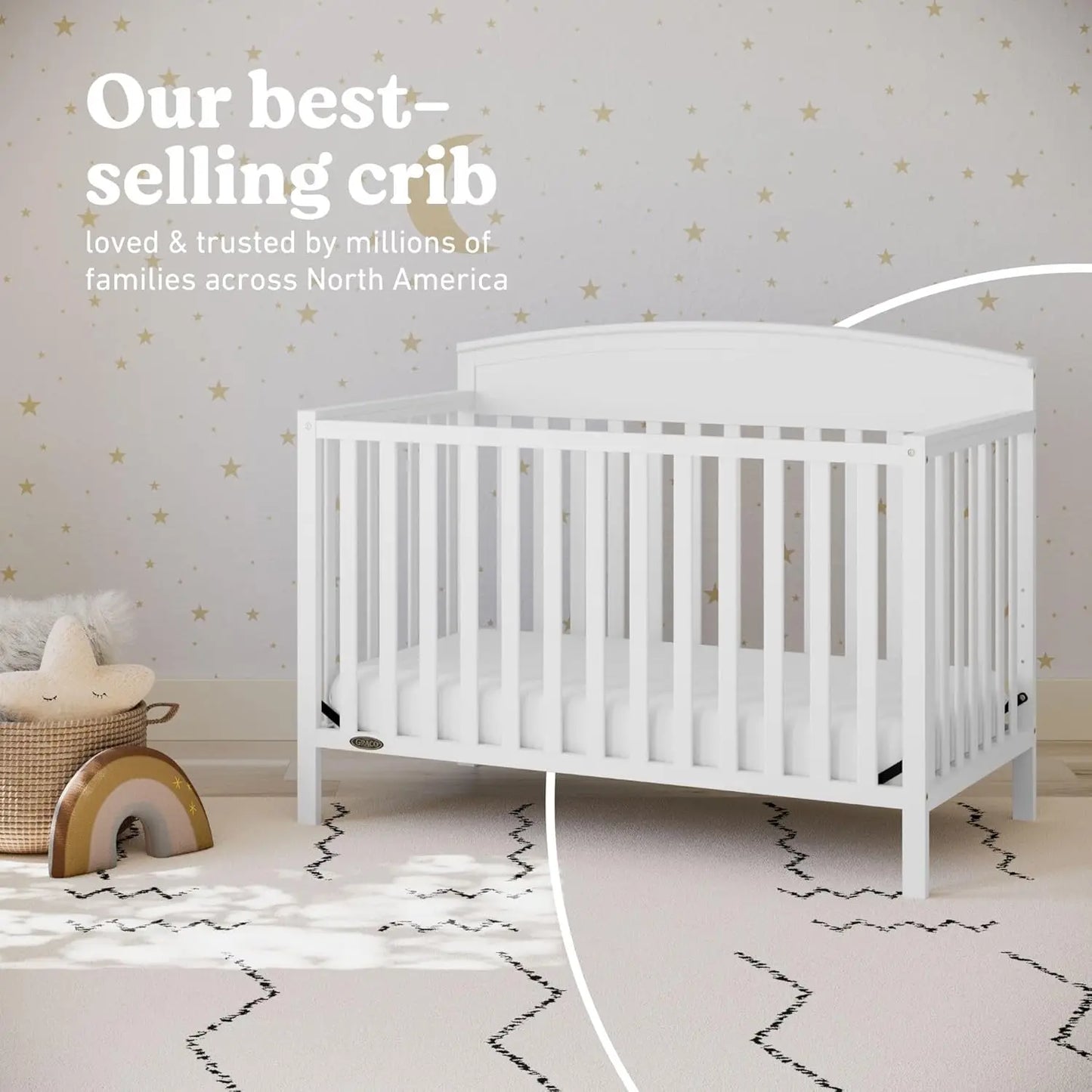 5-in-1 Convertible Crib