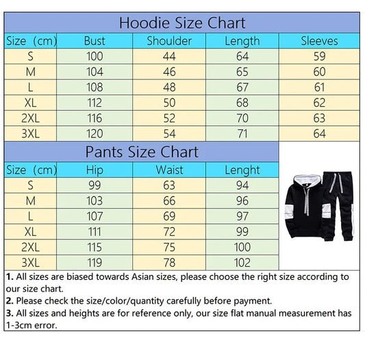 Men's Hooded Sweatshirts Sweatpants Paris Fashion Hoodie Streetwear Male All Season Daily Casual Sports Pullover Jogging Pants