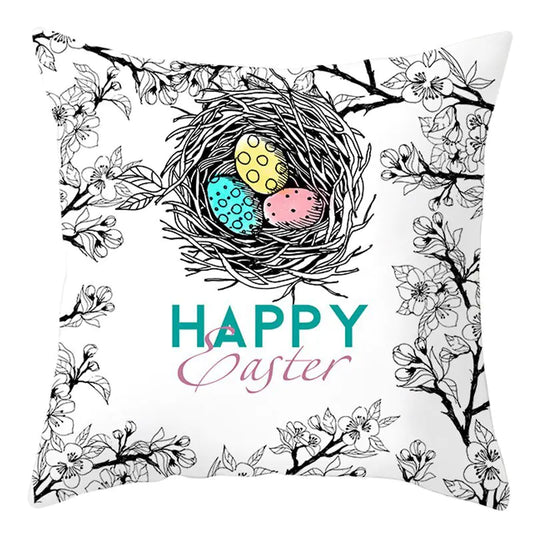 Easter Short Plush Pillowcase Cushion