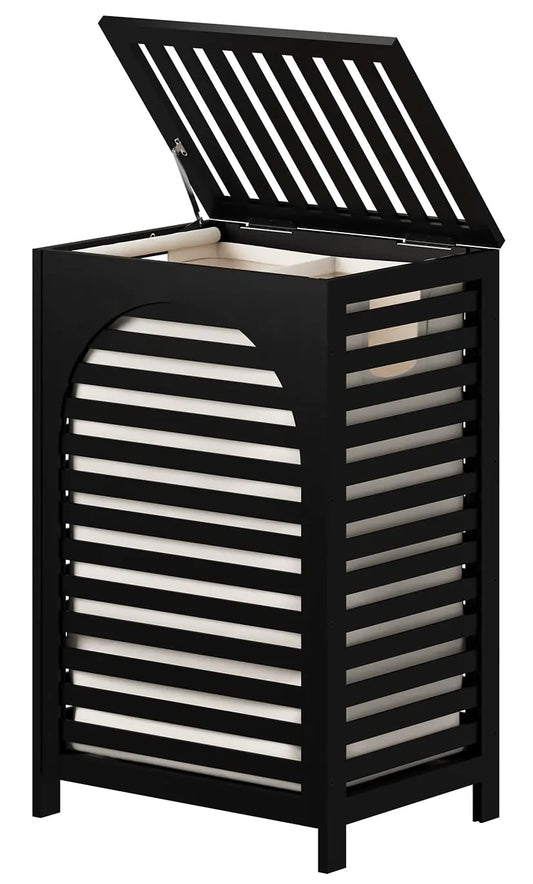 22.5 Gallon Wooden Bamboo Laundry Hamper