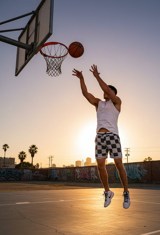 Basketball Athletic Shorts – Double Mesh 5.5" with Pockets