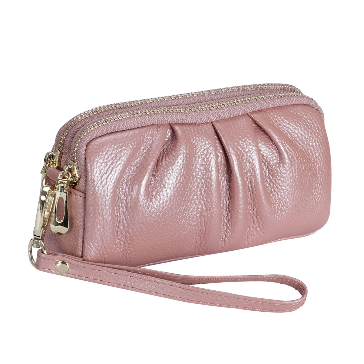 Genuine Leather Wristlet Purse