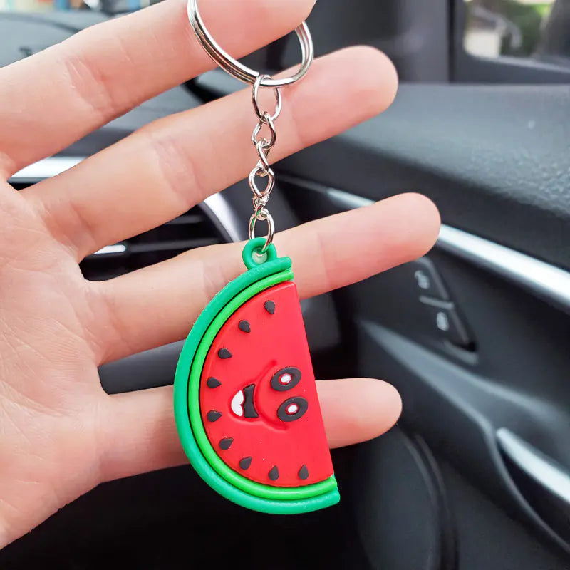 3D Avocado Heart Keychain for Bags and Purses