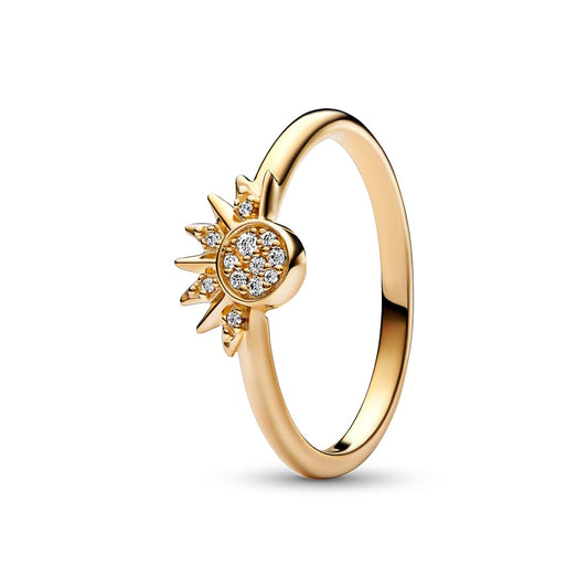PANDORA Celestial Sparkling Sun Ring - Size 5