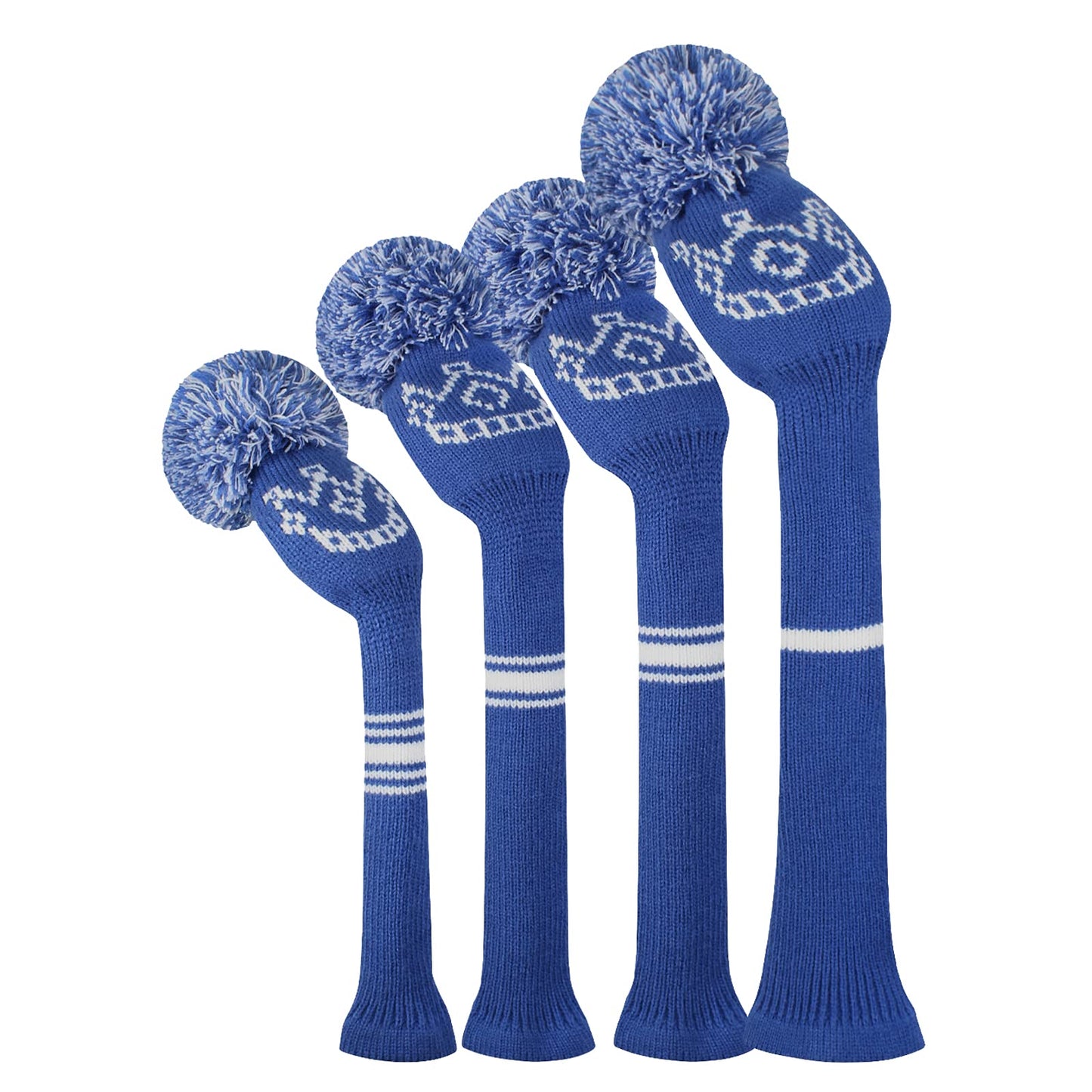 Scott Edward Knit Golf Head Covers 4-Piece Set