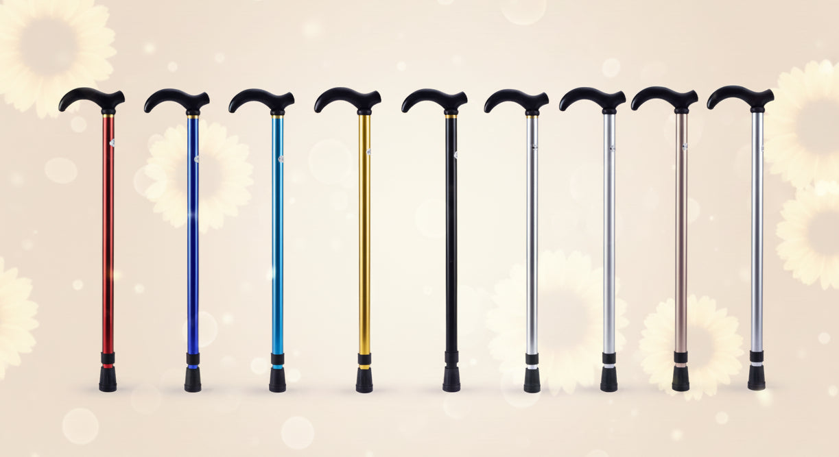 Adjustable Walking Cane for Seniors and Hiking