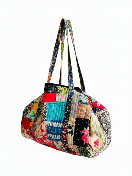 Patchwork Quilted Duffle Bag