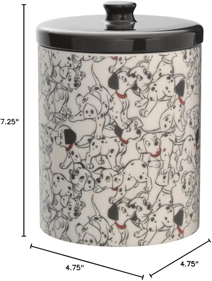 Disney 101 Dalmatians Treat Canister or Cookie Jar 7.25 Inch