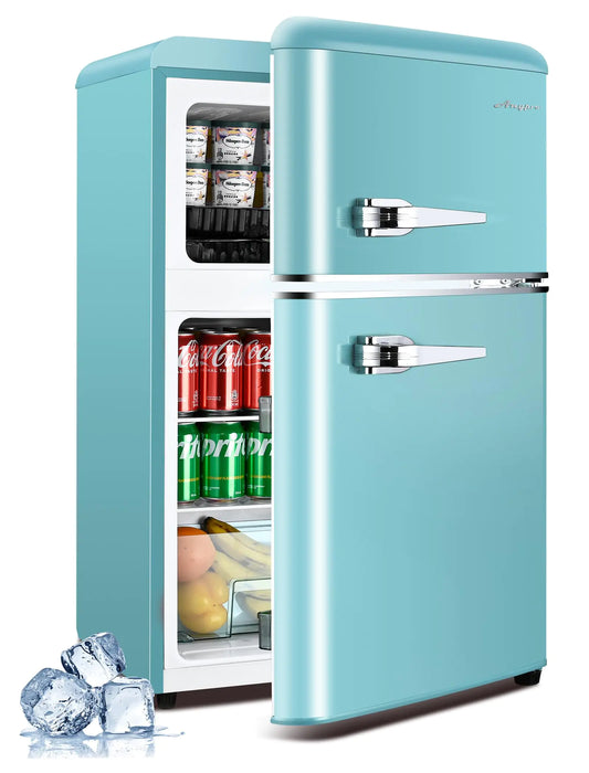 Blue 3.2 Cu.Ft Mini Fridge with Freezer