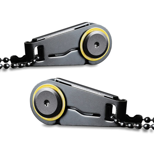 Vittqsuier (2 Packs) Mini Zipper Knife/Outdoor Survival EDC Gadget/Key Chain Pendant Pocket Knife