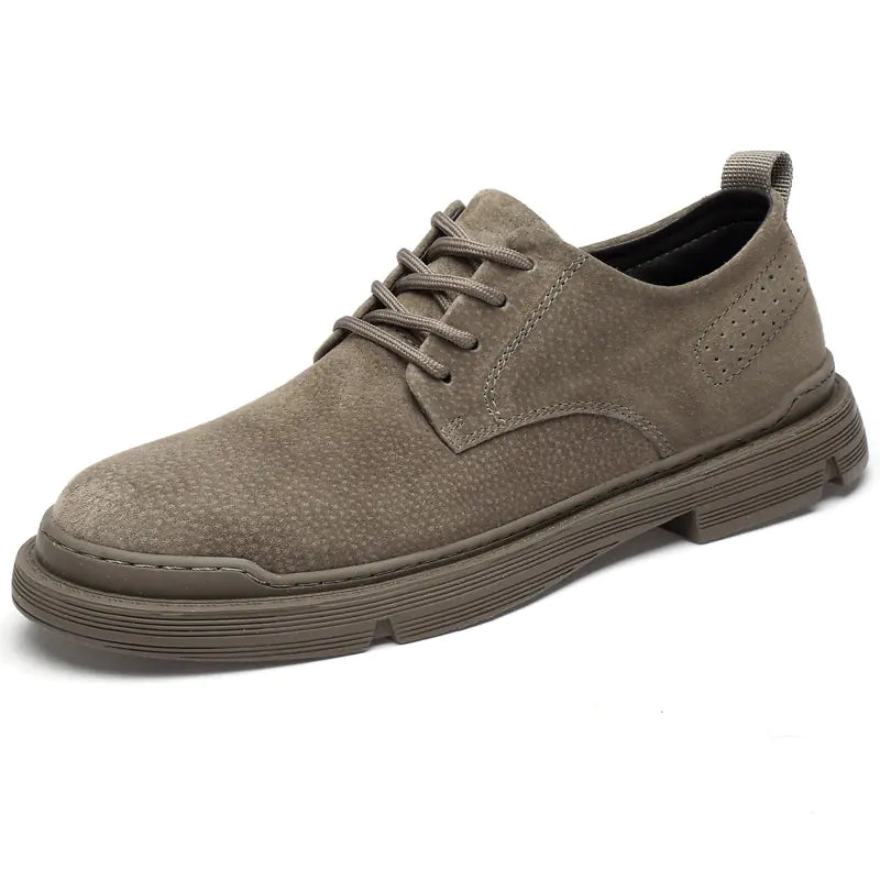 Men's Leather Casual Outdoor Shoes - Trendy Work Shoes
