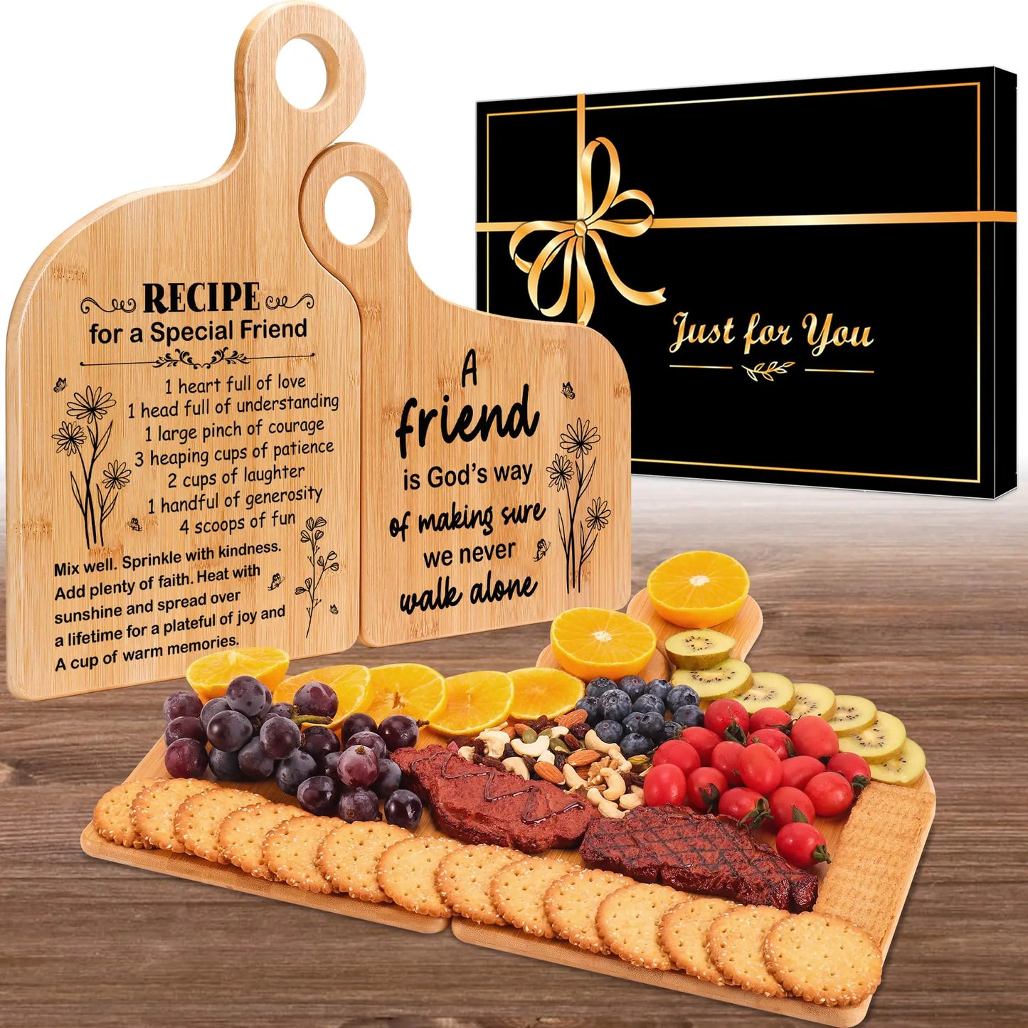 Best Friend Birthday Gifts for Women Cutting Board Gifts for Bestie Bff Inspirational Gifts for Women Friends Friendship Gifts for Women Friends Cutting Boards & Cheese Boards