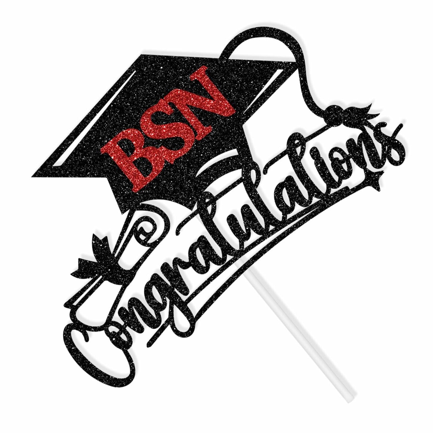 Congratulations BSN Cake Topper - Nursing Graduation