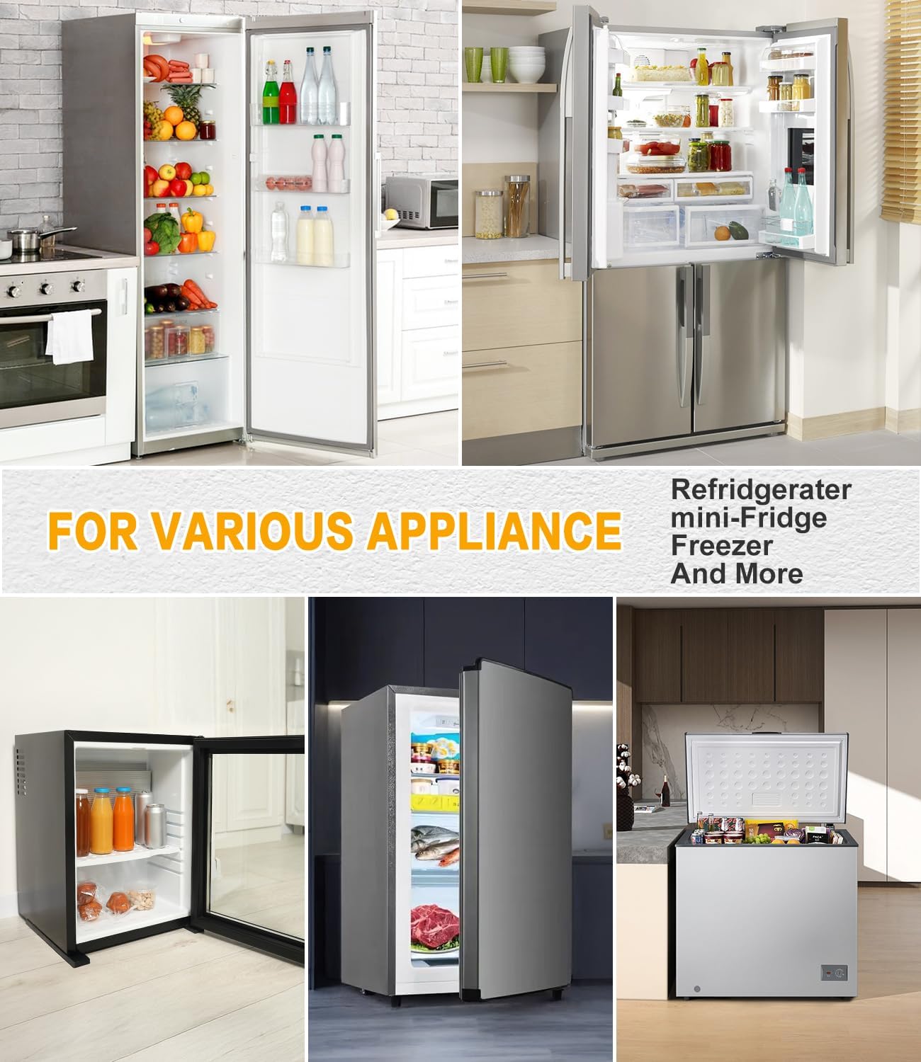 Refrigerator Surge Protector, 3-Outlet 120V