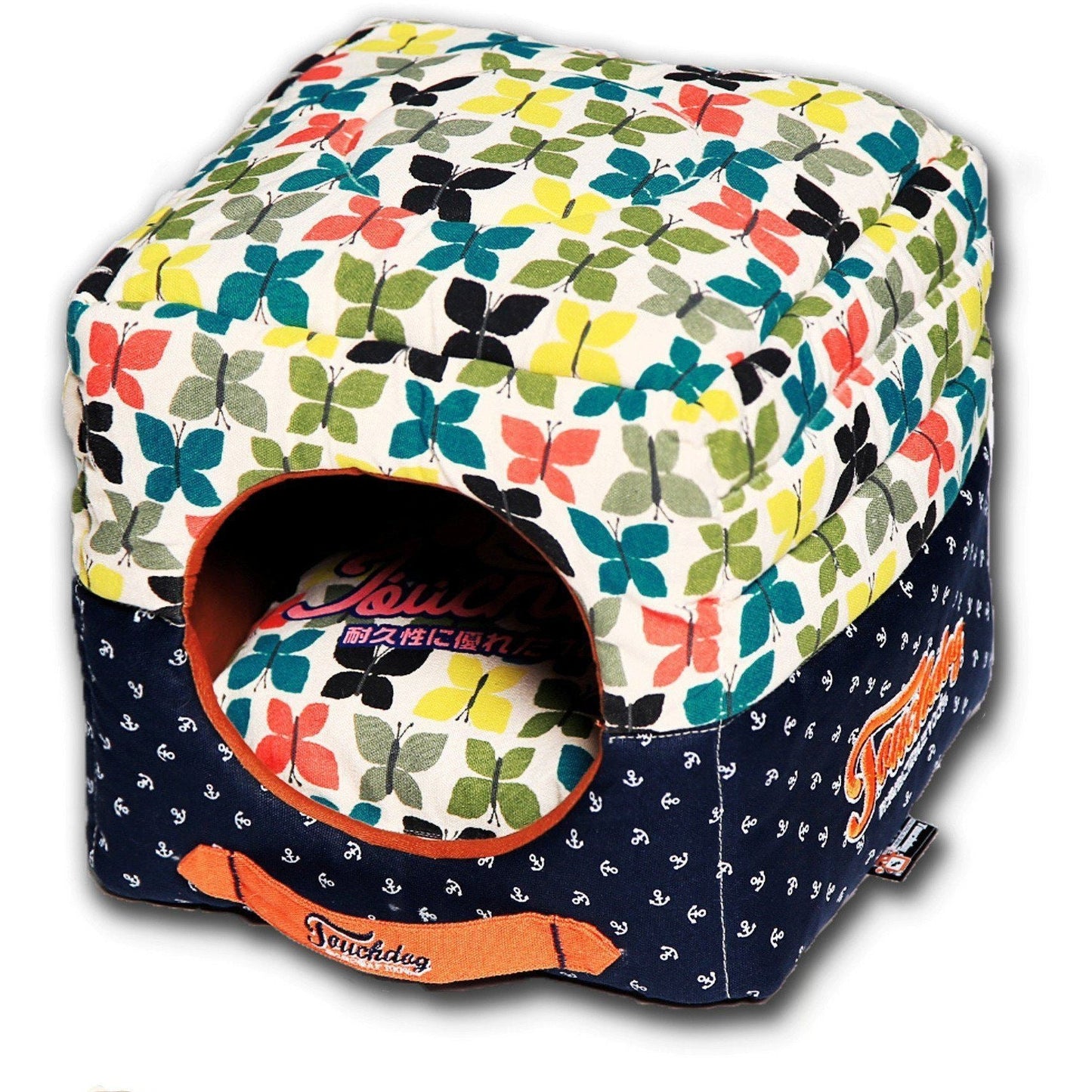 Touchdog ® 'Chirpin-Avery' 2-in-1 Collapsible Squared Dog and Cat Bed