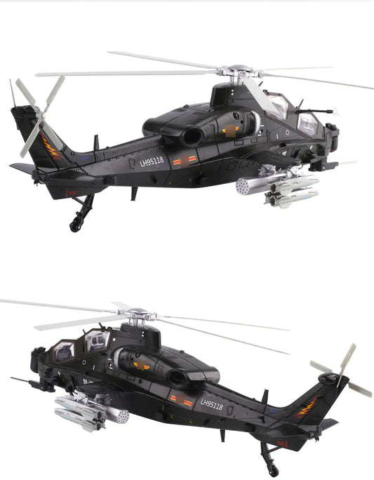 1:48 Military Model WZ-10 Armed Helicopter Toy