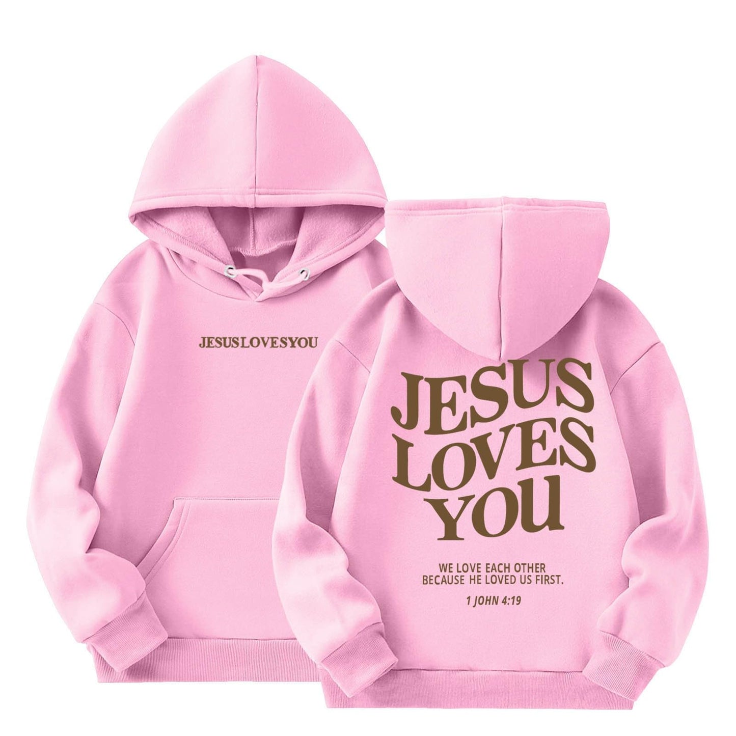 Kids “Jesus Loves You” Hooded Sweatshirt