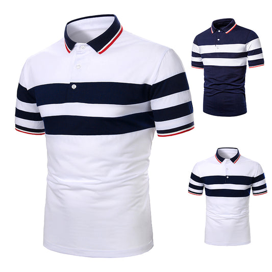 Short Sleeve Contrast Polo Shirt
