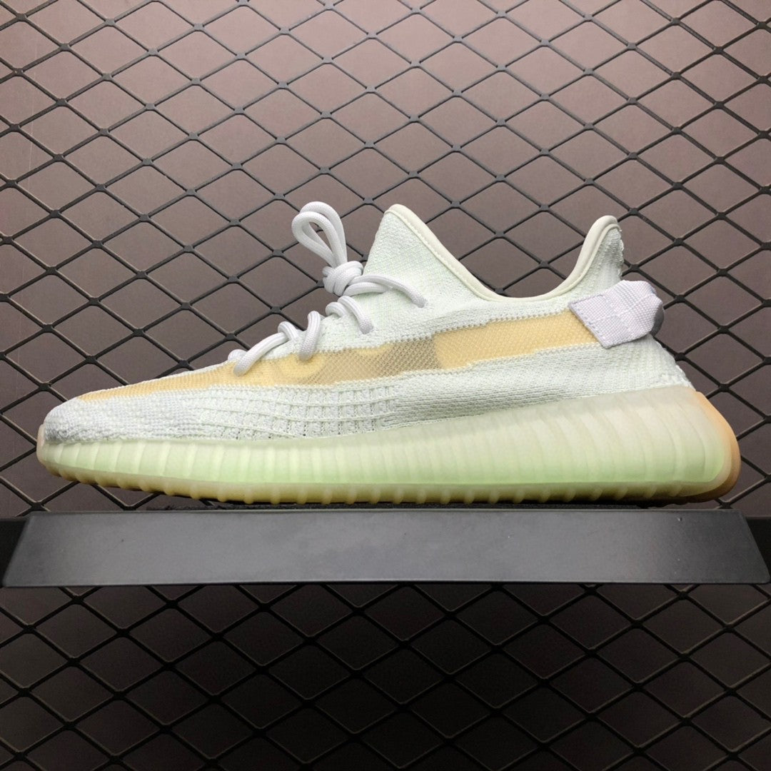 Yeezy 350 V2 Black and White Star Sneakers