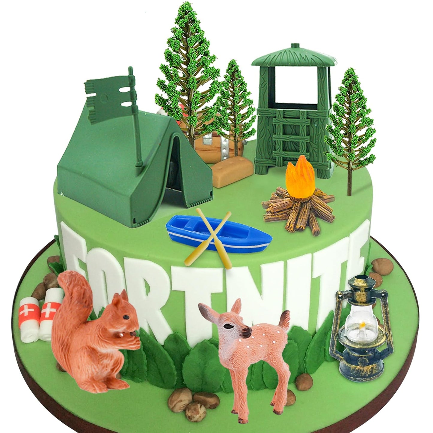 13pcs Camping Cake Decorations