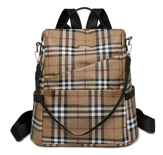 Burberry Classic Checkered Oxford Cloth Backpack