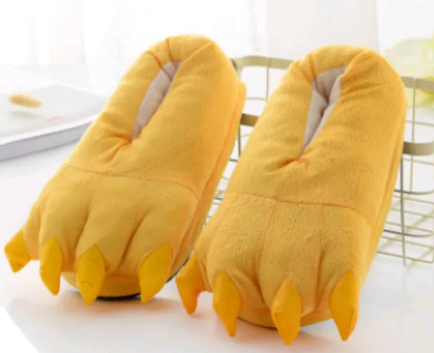 Dinosaur Paw Slippers