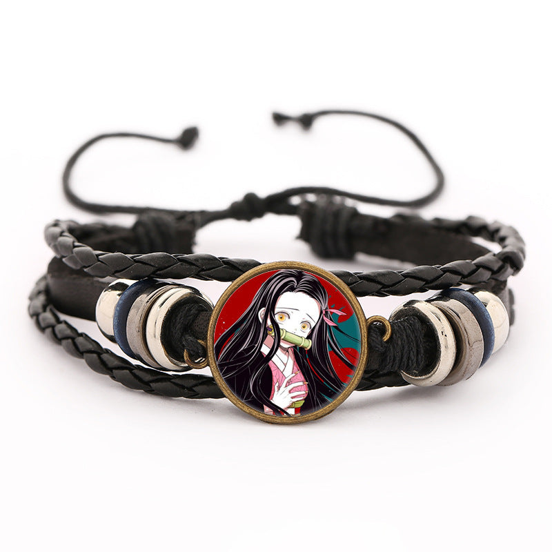 Demon Slayer Leather Bracelet