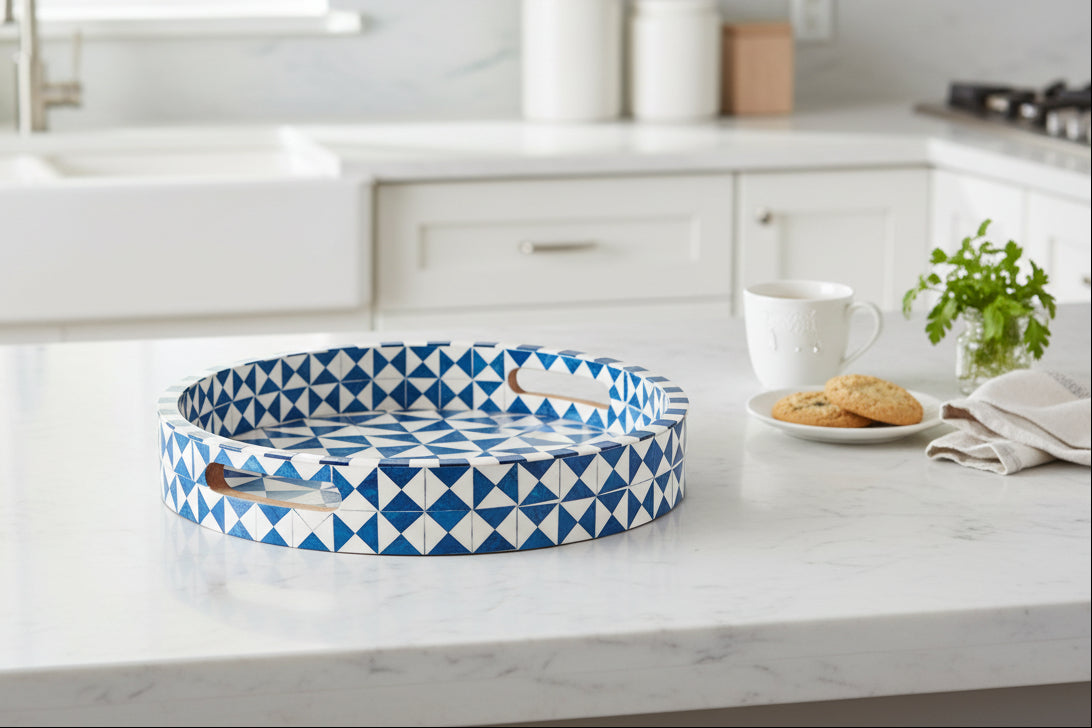 12 Inch Handmade Epoxy Serving Tray