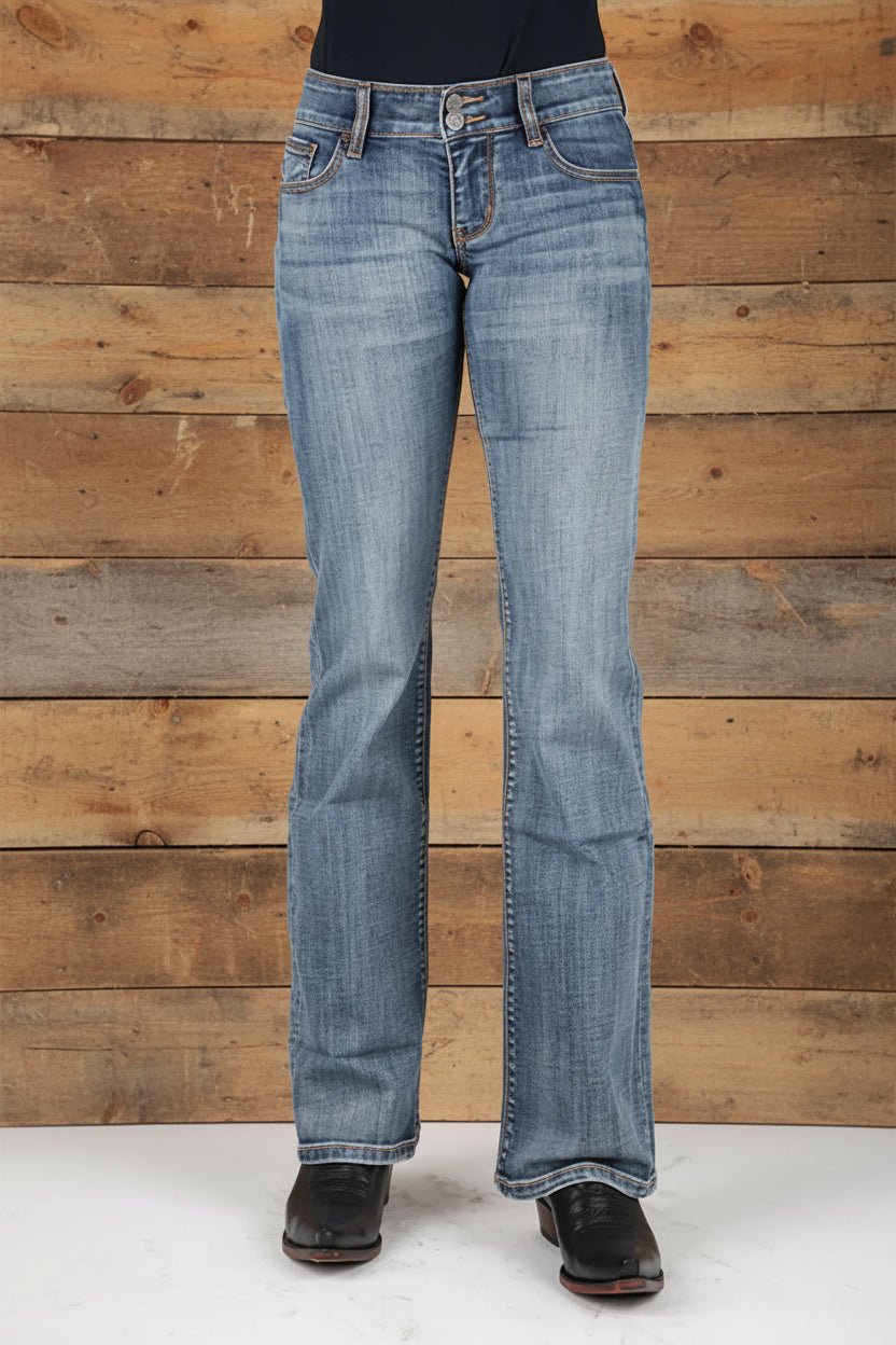 Tin Haul 280 Rosie Fit Embroidered Back  Pocket ( Denim Light Wash ) - Women's Jeans