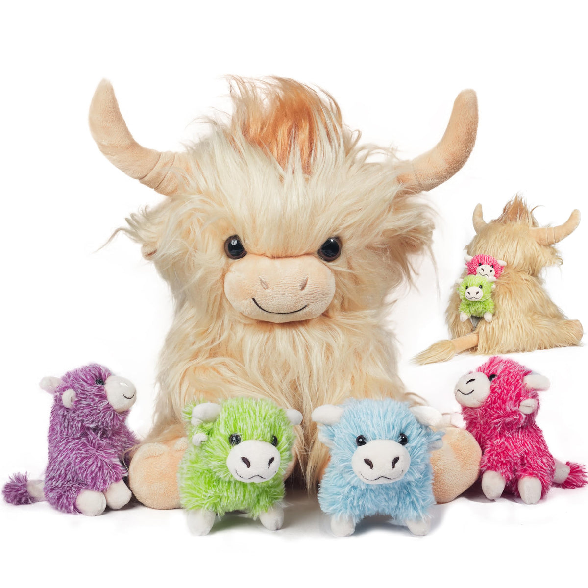 Five-Piece Highland Cattle Plush Set