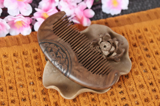 Handmade Sandalwood Anti-Static Wooden Comb