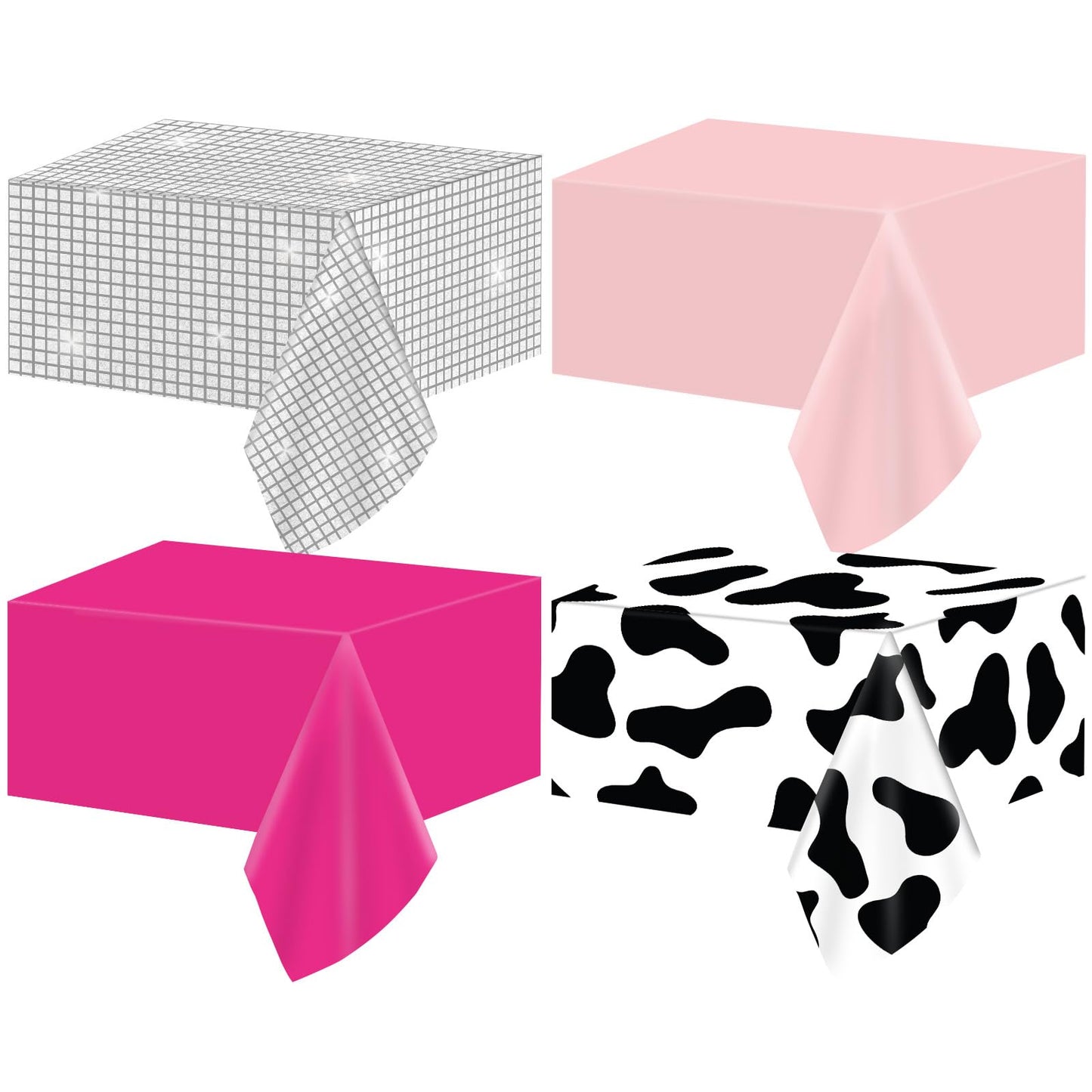 16-Pack Cowgirl Party Tablecloths