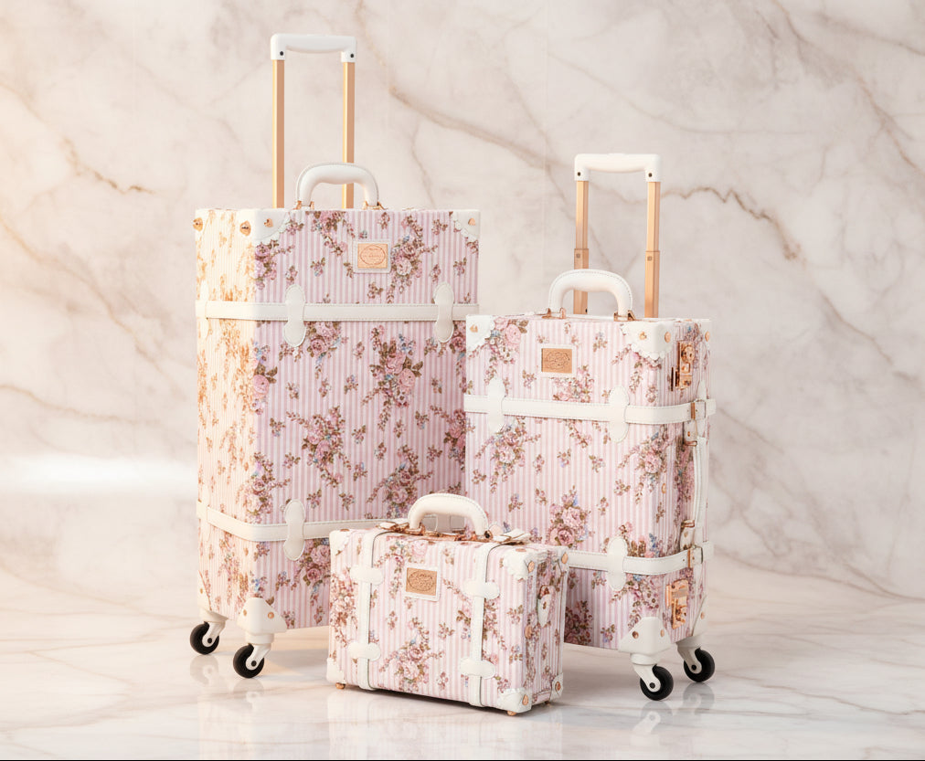 Botanica 3 Pieces Luggage Set - Pink Floral's