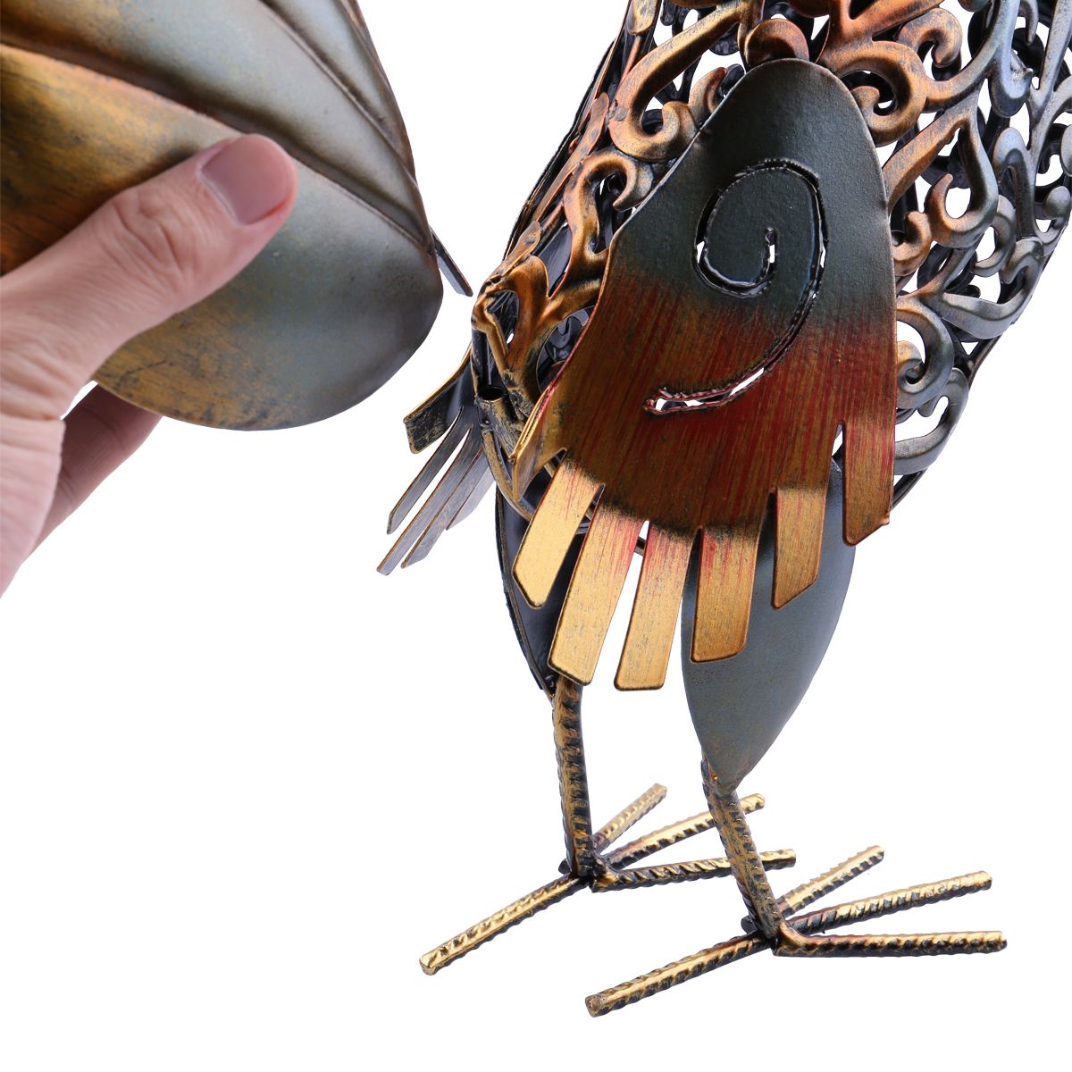 Modern Metal Decorative Craft - Filigree Rooster Piece