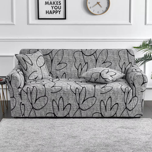 1Pc Flower Printed Elastic Sofa Cover