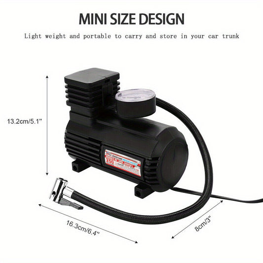 Portable Auto Tire Inflator 12V Air Compressor