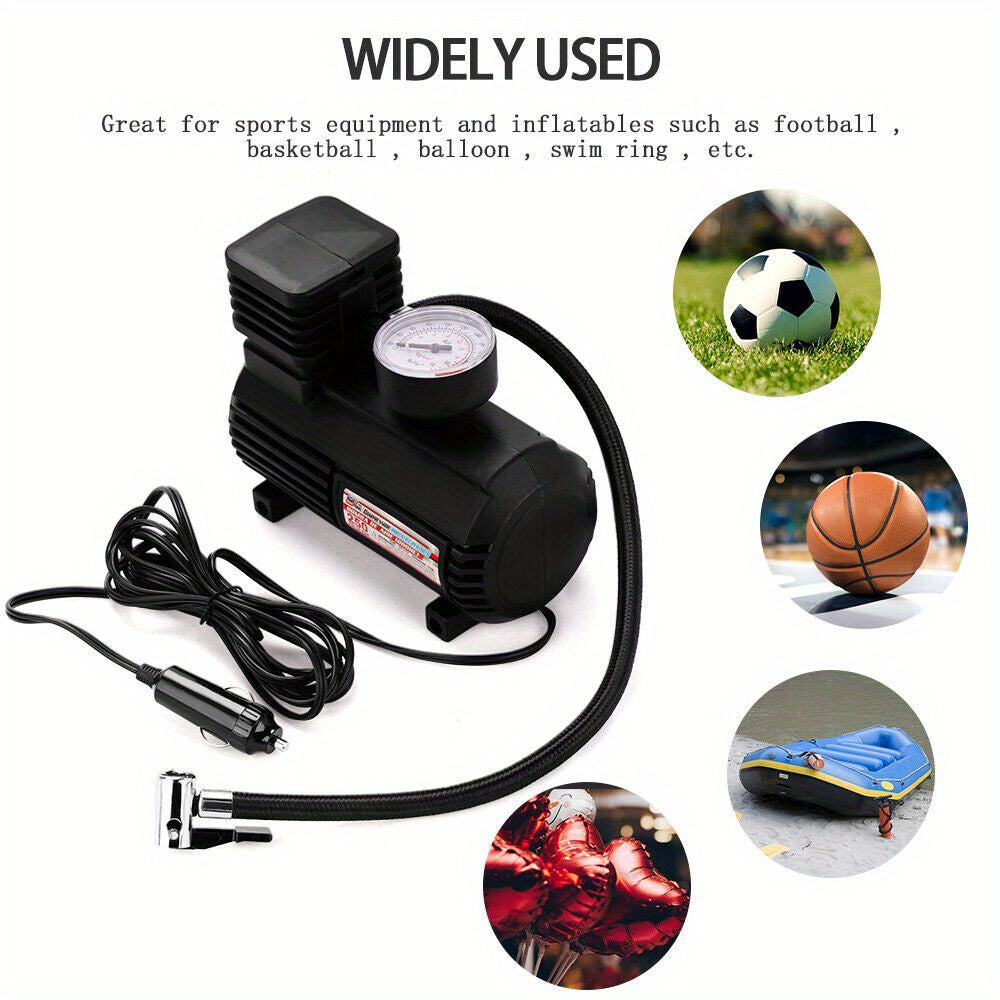 [Portable | Heavy Duty] 250PSI Heavy Duty Portable Car Tyre Auto Tire Inflator Pump | 12V Air Compressor