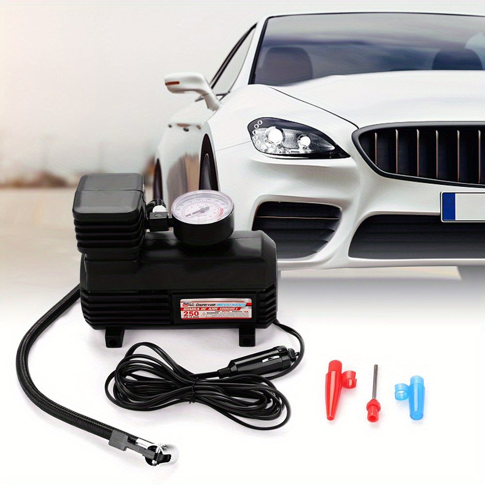 [Portable | Heavy Duty] 250PSI Heavy Duty Portable Car Tyre Auto Tire Inflator Pump | 12V Air Compressor