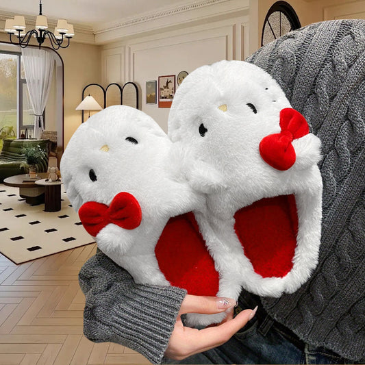 Comfort Hello Kitty Plush Cozy Nonslip Slippers