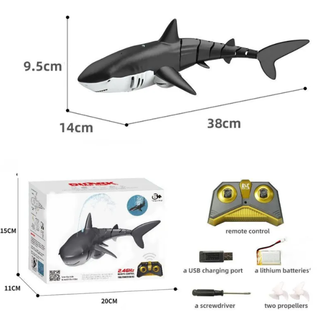 2.4G Remote Control Water Jet Shark and Whale