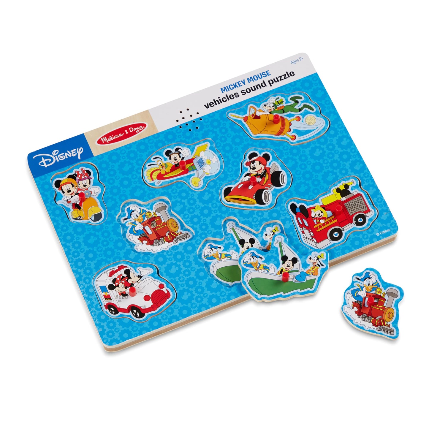 Melissa & Doug Mickey Mouse and Friends Vehicles Sound Puzzle (8 pcs)