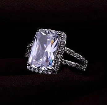Purity Classic Emerald Shape Ring