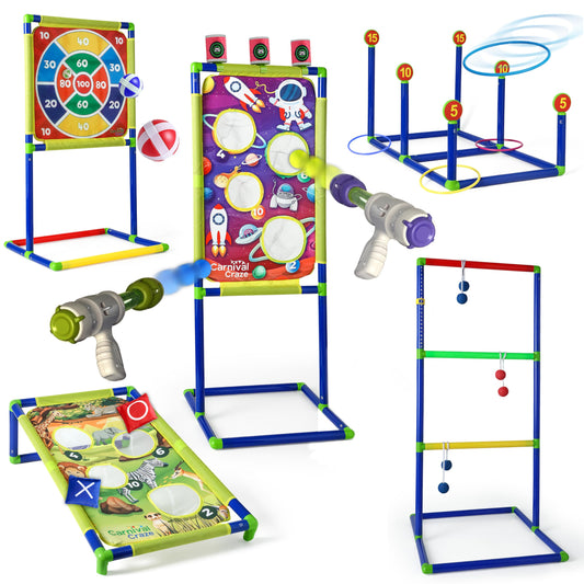6-in-1 Carnival Games Set with Carrying Bag