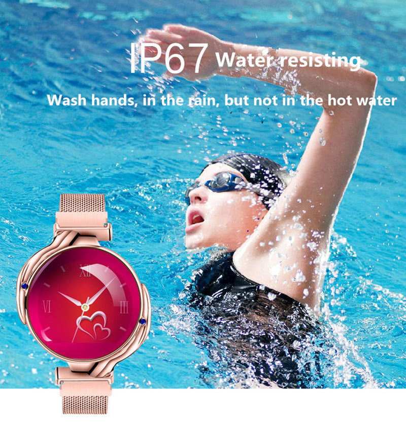 Stainless Steel Fitness Tracker Bracelet