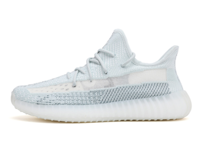 Yeezy 350 V2 Black and White Star Sneakers